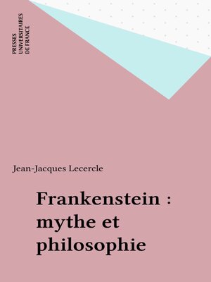 cover image of Frankenstein